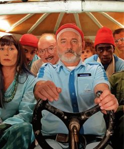 The Life Aquatic Characters paint by numbers