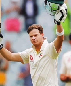 The Cricketer Steve Smith paint by numbers