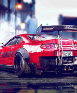 Toyota Supra 2JZ paint by numbers