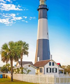Tybee Island Light Station And Museum paint by number