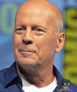 Walter Bruce Willis paint by number
