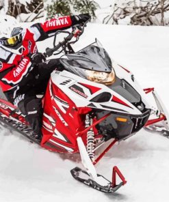 Yamaha Snowmobile paint by numbers