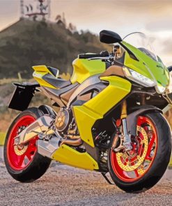 Yellow Aprilia RS 660 paint by numbers