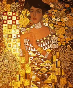 Lady In Gold paint by numbers
