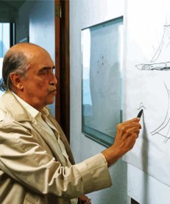 Oscar Niemeyer paint by numbers
