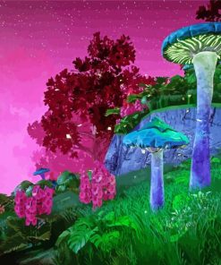 Aesthetic Fantasy Forest paint by number