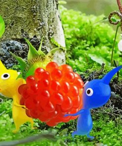 Aesthetic Pikmin paint by number