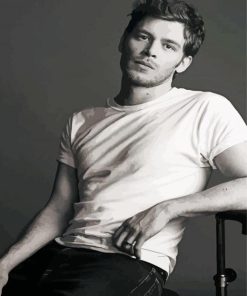 Black And White Joseph Morgan paint by numbers