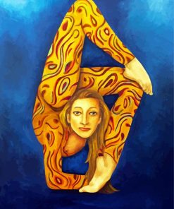 Contortionist Girl Art paint by numbers