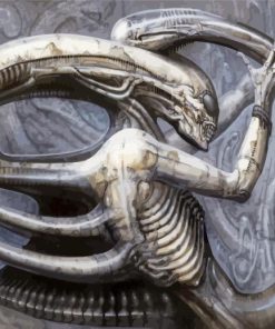 Hr Giger Xenomorph Alien paint by numbers