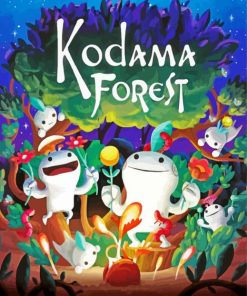 Kodama Forest Poster paint by numbers