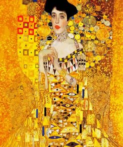 Lady In Gold Art paint by numbers