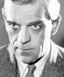 Monochrome Karloff paint by number