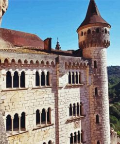 Rocamadour Village Tower paint by numbers