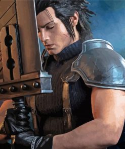 The Final Fantasy Character Zack Fair paint by numbers