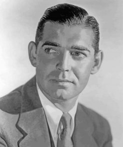 Young Clark Gable paint by number