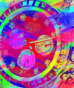 Abstract Rolex Art paint by numbers