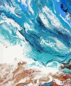 Abstract Sea paint by numbers