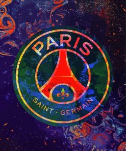 Paris Saint German Logo paint by numbers