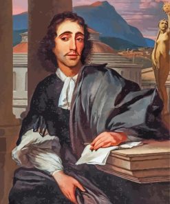 Baruch Spinoza Philosopher paint by numbers