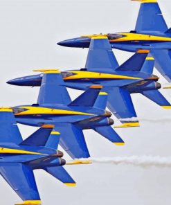 Blue Angels Aiplanes paint by numbers