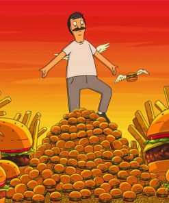 Bobs Burgers Bob Belcher paint by numbers