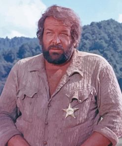 Aesthetic Bud Spencer Actor paint by numbers