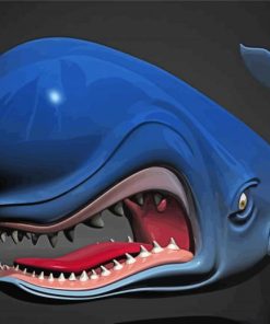 Cartoon Whale paint by numbers