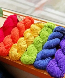 Colorful Cotton Yarn paint by numbers