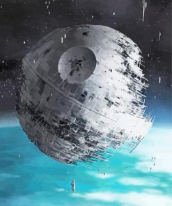 Death Star Object paint by numbers