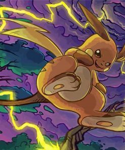 Electric Raichu Species paint by numbers