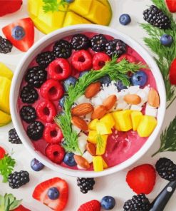 Fruit Medley paint by numbers