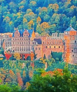 Heidelberg Castle paint by numbers