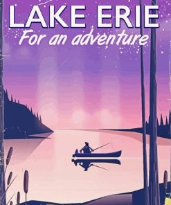 Lake Erie Poster paint by numbers