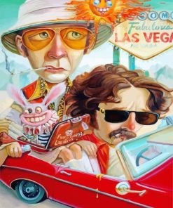 Las Vegas Fear And Loathing Illustration paint by numbers