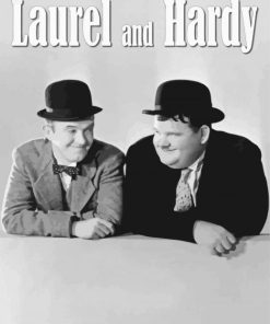 Laurel And Hardy Poster paint by numbers