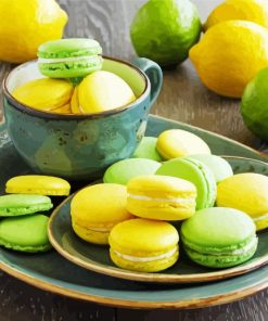 Lemons And Limes Macarons paint by numbers