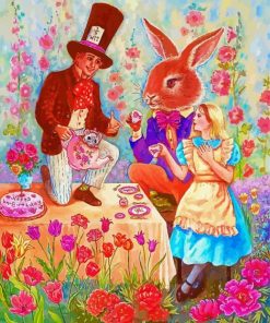 Mad Hatters Tea Party Art paint by numbers