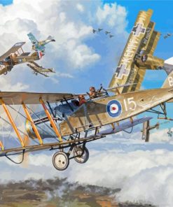Military Fokker Paint By Numbers