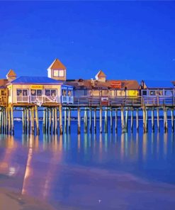 Old Orchard Beach Pier paint by numbers