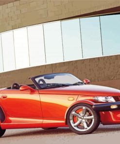 Orange Plymouth Prowler Paint By Number