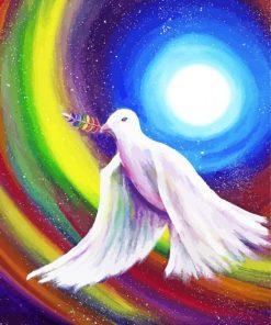 Peace Dove paint by numbers