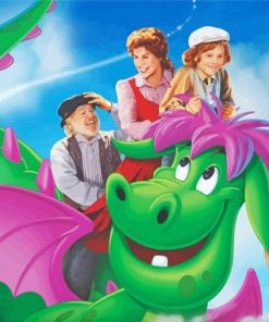 Petes Dragon Disney Movie paint by numbers