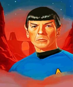 Star Trek Mr Vulcan paint by numbers