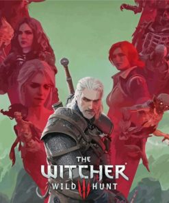The Witcher Wild Hunt paint by numbers