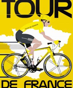 Tour De France Poster paint by numbers