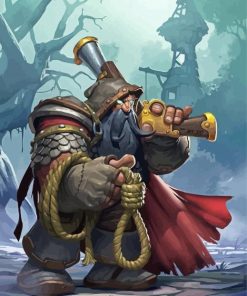 Trapper Dwarf paint by numbers