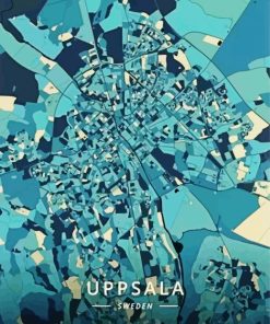 Uppsala Sweden Poster paint by numbers