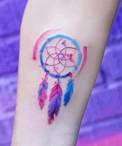 Watercolor Dreamcatcher paint by numbers