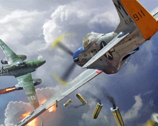 World War 2 Planes paint by numbers